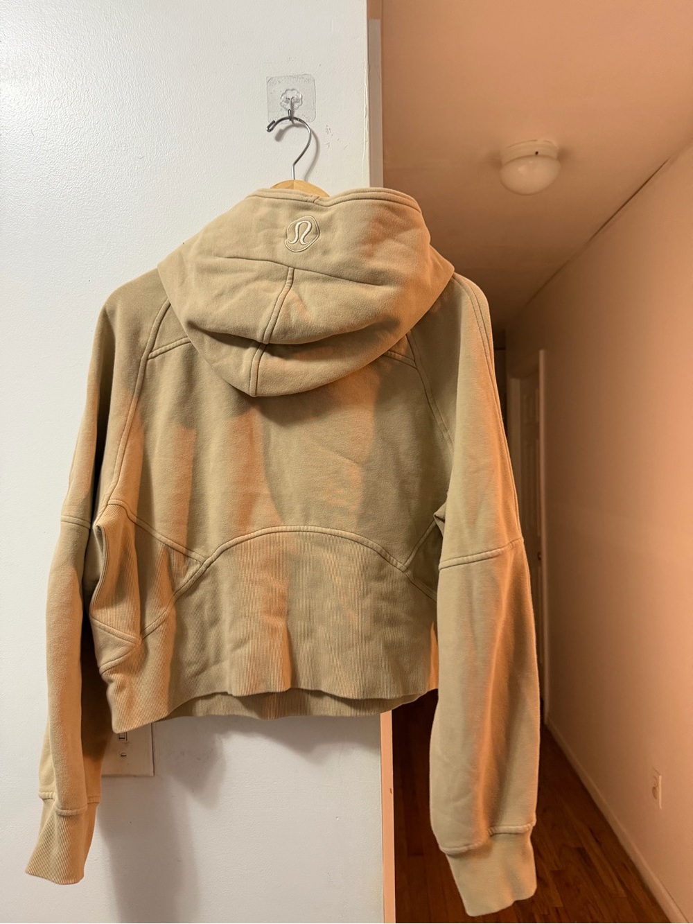 lululemon athletica Cropped Hoodie in Neutral Tan